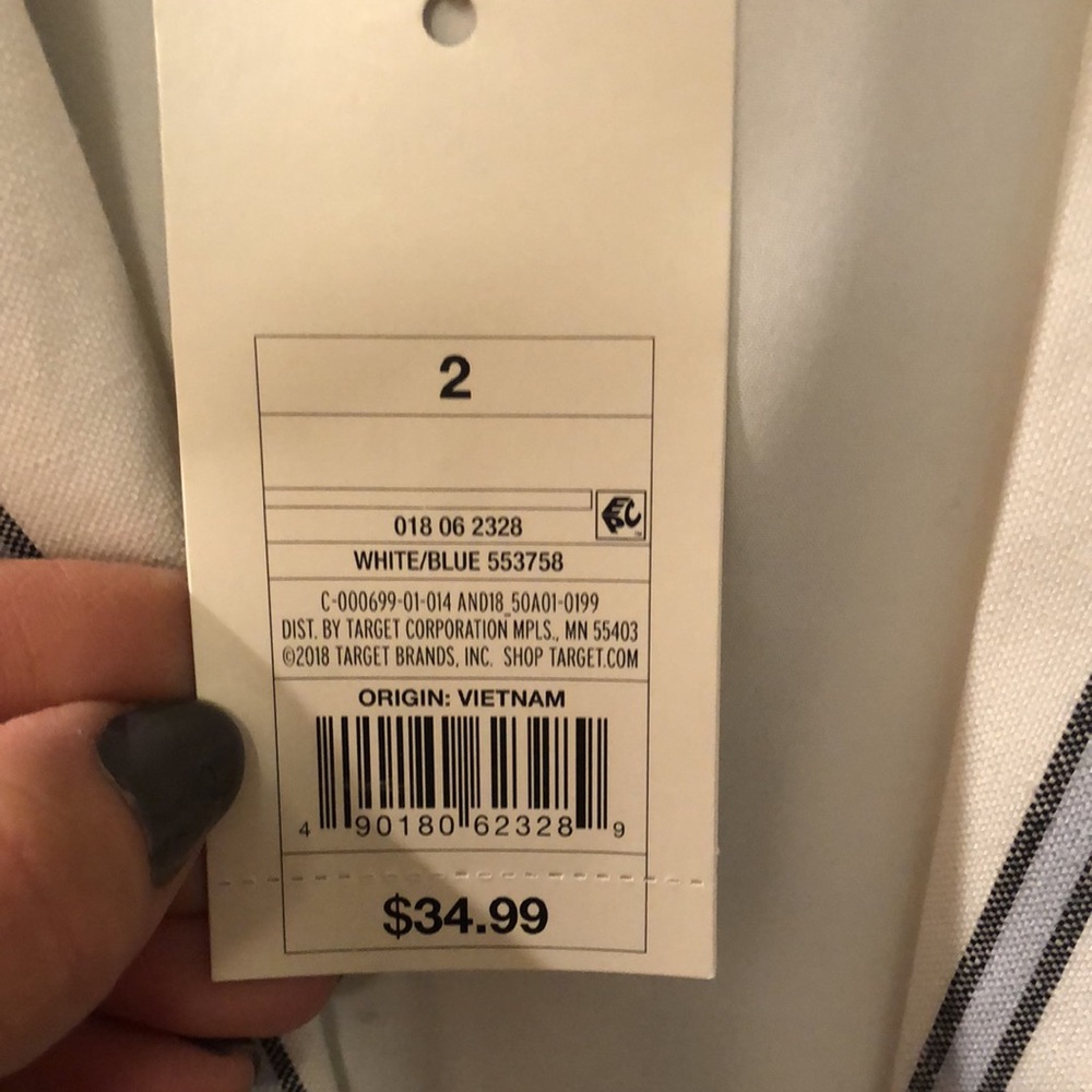 A new day linen lined blazer with new with tag - Picture 3 of 6